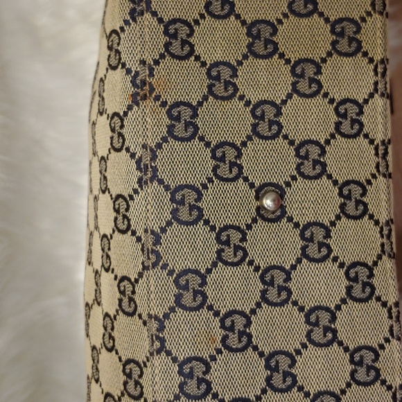 Authentic Gucci GG Monogram Supreme Sherry Web Pop Tote Bag - Picture 5 of 11